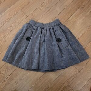 Taikonhu Wool/Cashmere A-Line Skirt- 4